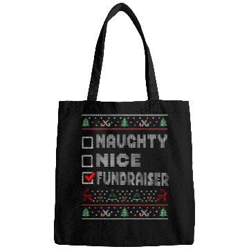 Discover Naughty Nice Fundraiser, Matching Christmas Group Bags