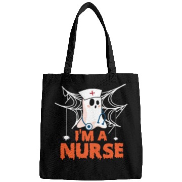 Discover I am a nurse ghost Bags
