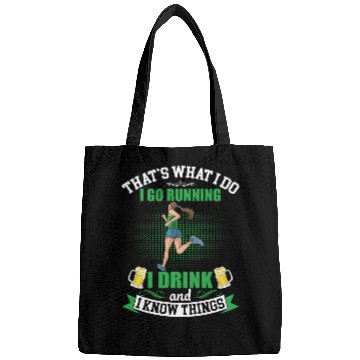 Discover I Go Running Funny Beer Bags
