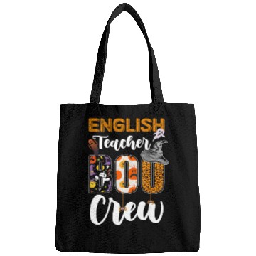 Discover English Teacher Boo Crew Halloween Matching Bags