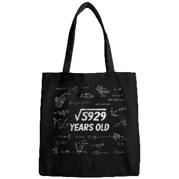 Discover Square Root Of 5929 - 77th Birthday Math Nerd Bags