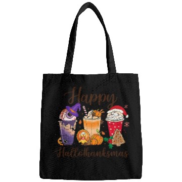 Discover Happy HalloThankMas Coffee Turkey Unique Bags