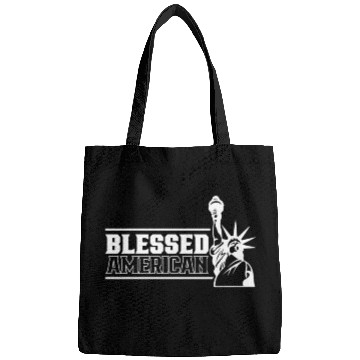 Discover Blessed American America US Patriotic USA Bags