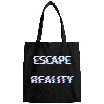Discover escape reality cyberpunk glitch Bags