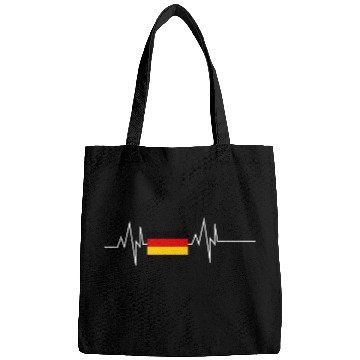 Discover Germany Flag Heartbeat Bags