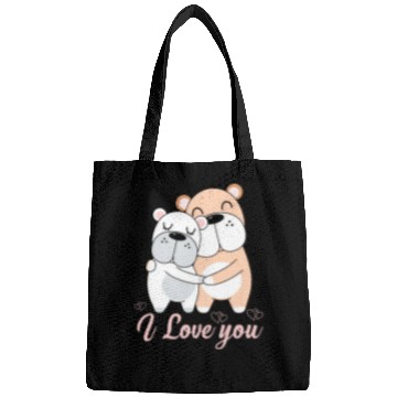 Discover I Love you Bulldog Bags