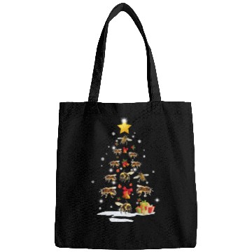 Discover Bee Christmas Tree Bee Xmas Funny Gift Bags