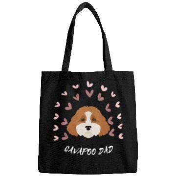 Discover CAVAPOO Dad. Cute cavapoo puppy. Dog Lover Bags