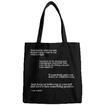 Discover You have to be strong and courageous Bags
