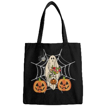 Discover Halloween Costume Floral Ghost Pumpkin SpiderWeb Bags