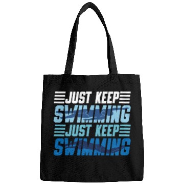 Discover Swimmer Swim Just Keep Swimming Bags