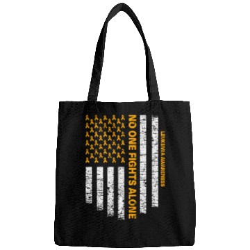 Discover No One Fights Alone Usa Flag Leukemia Awareness Bags