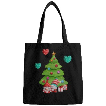 Discover christmas is love, gnomes, christmas tree, love Bags