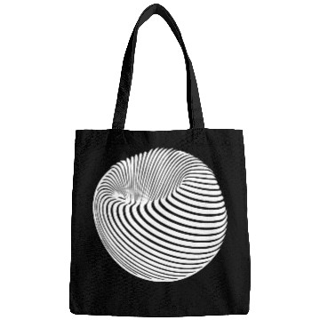 Discover Geometric Sphere Body With Stripes Bags