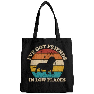 Discover I ve Got Friends In Low Places Dachshund Bags