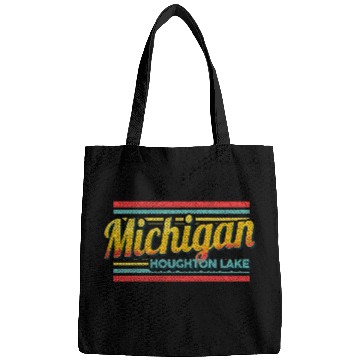 Discover Houghton Lake Michigan Vintage Souvenir 70S 80S St Bags