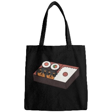 Discover Sushi Bento Box Dachshund Bags