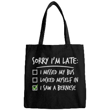 Discover Sorry I'm Late Great Dane Bags