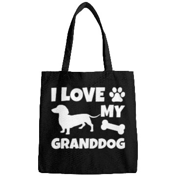Discover I Love My Granddog Dachshund Bags