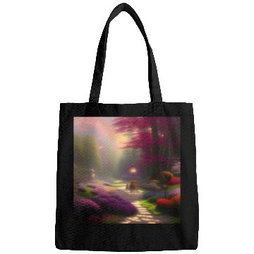 Discover Winding Path Through a Dreamlike Garden Bags