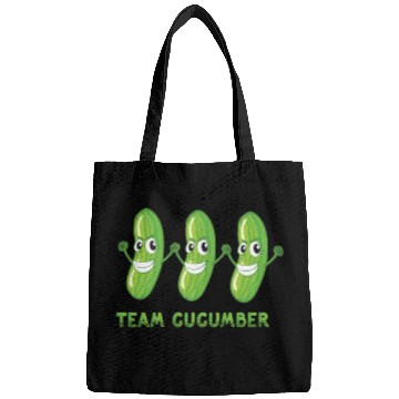 Discover Team Cucumber Vegetarian Vegetable Veggies Vegan Bags