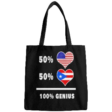 Discover USA and Puerto Rico genius flag design Bags