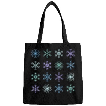 Discover Cute Modern Christmas Snowflakes Seamless Pattern Bags