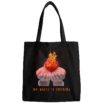 Discover my heart is burning Bags