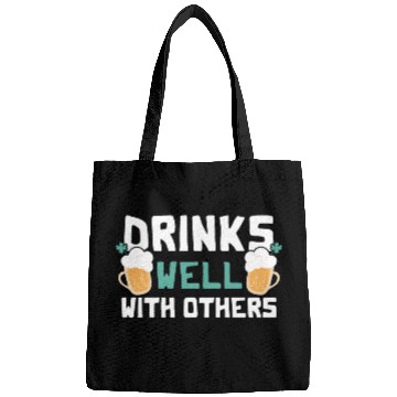 Discover Drinks Well With Others Funny Beer St. Patrick's Bags