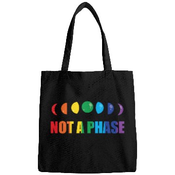 Discover LGBT Not A Phase Funny Rainbow Moon Phase Gift Bags