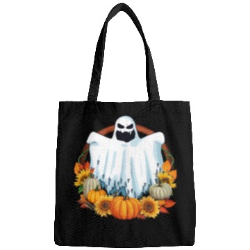 Discover Ghost Pumpkins Flowers Halloween Fall Lover Bags