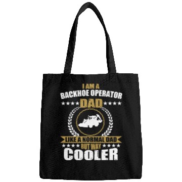 Discover Funny Backhoe Operator Dad Apparel For Men Bags