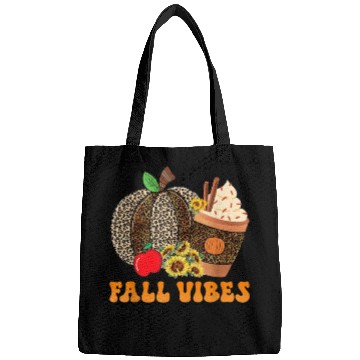 Discover Groovy Fall Vibes Teacher Life Pumpkin Bags