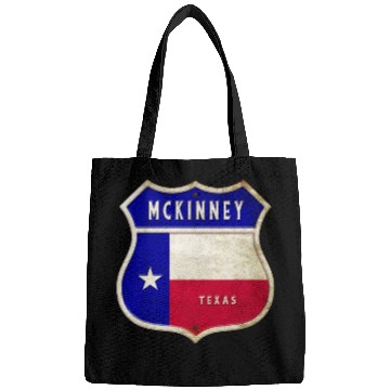 Discover McKinney Texas Crest Flag Design Bags