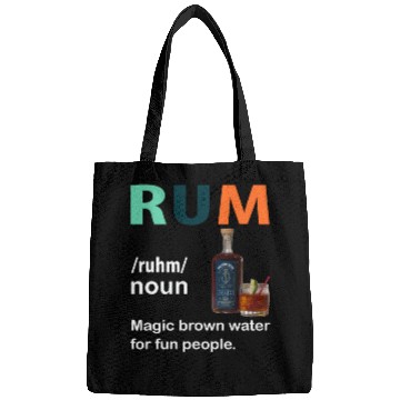 Discover Rum Magic Brown Water For Fun People Funny Vintage Bags