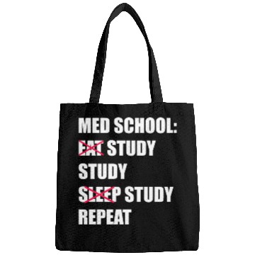 Discover Med School Eat Study Sleep Repeat Medical Student Bags