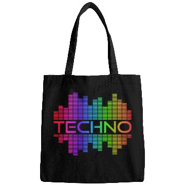 Discover Techno Music Rainbow Spectrum Hard Dark Acid Bags