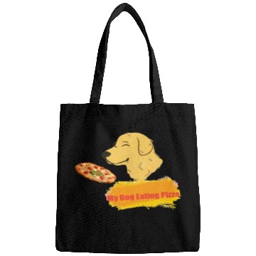 Discover My dog eating pizza Bags