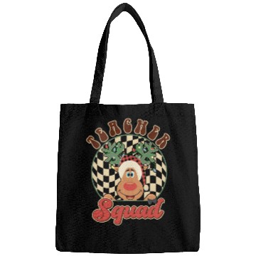 Discover Teacher Squad Reindeer Funny Christmas Bags
