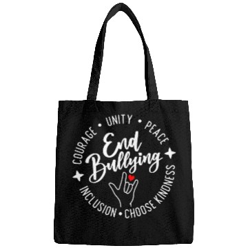 Discover End Bullying. Choose Kindness. Unity. Peace. Bags