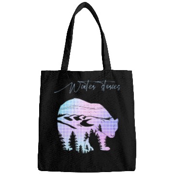 Discover Winter stories Bear Trees Pastel Rainbow Bags