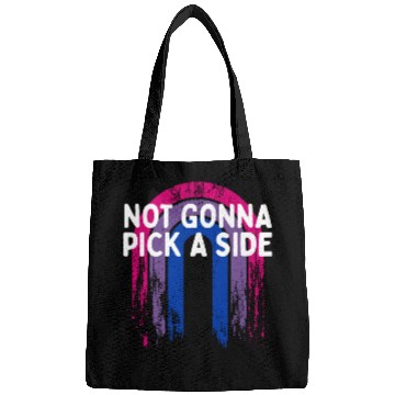 Discover Not Gonna Pick a Side Bisexual LGBTQ Bi Pride Bags