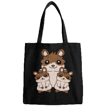 Discover Happy hamster family kids Bags