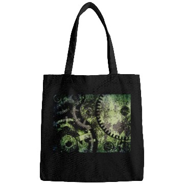 Discover Clock Mechanism Copper Oxide Steampunk Abstract Bags
