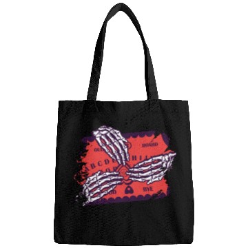 Discover Retro Halloween Skeleton Playing Ouija Horror Bags