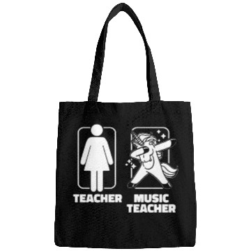 Discover Music Teacher Unicorn Bags