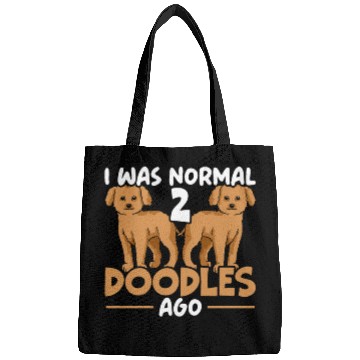 Discover I Was Normal 2 Doodles Ago Goldendoodle Dog Owner Bags