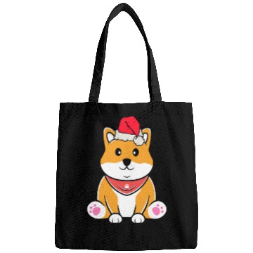 Discover Shiba Inu Japanese Dog Lover Puppy Paw Christmas Bags