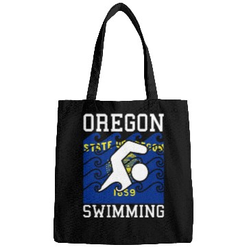 Discover Oregon Flag Swimming Team Pacific Swim Swimmer US Bags