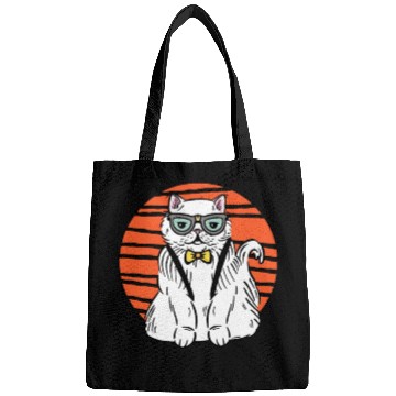 Discover Stylish Nerd Persian Cat Beanie Glasses Tattoo Bags